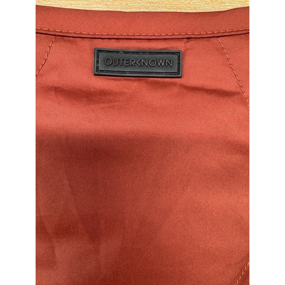 Outerknown Phoenix Quilted‎ Down Puffer Warm Lightweight Jacket Orange Women's M - Picture 4 of 8